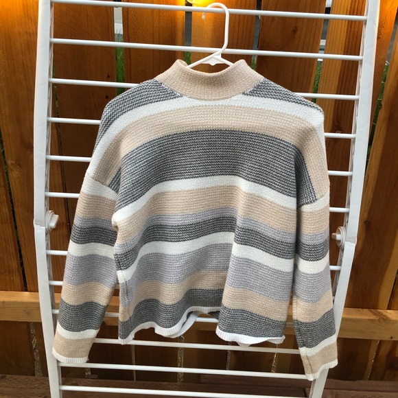 Striped long sleeve sweater. - Picture 1 of 2